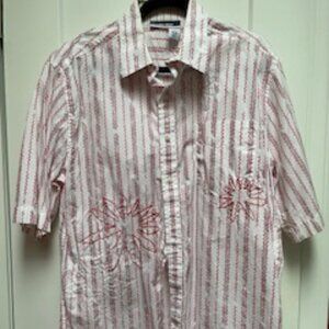 Men's Cotton Roca Wear Short-Sleeve Shirt Size L